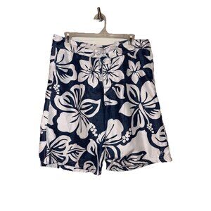 OP Swim Shorts Men Blue White Size 34